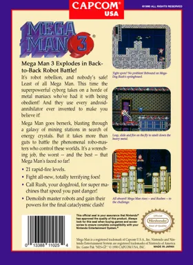 Mega Man 3 (USA) (Beta) box cover back